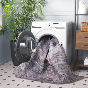 Safavieh Tucson Vintage Persian Area Rug - Elegant Power-loomed Design, Washable & Slip-resistant Safety Beige ,Light Sage Polyester Pile Tsn105b-210