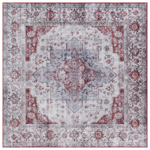 Safavieh Tucson Vintage Persian Area Rug - Elegant Power-loomed Design, Washable & Slip-resistant Safety Beige Green ,Rust Polyester Pile Tsn105c-3r