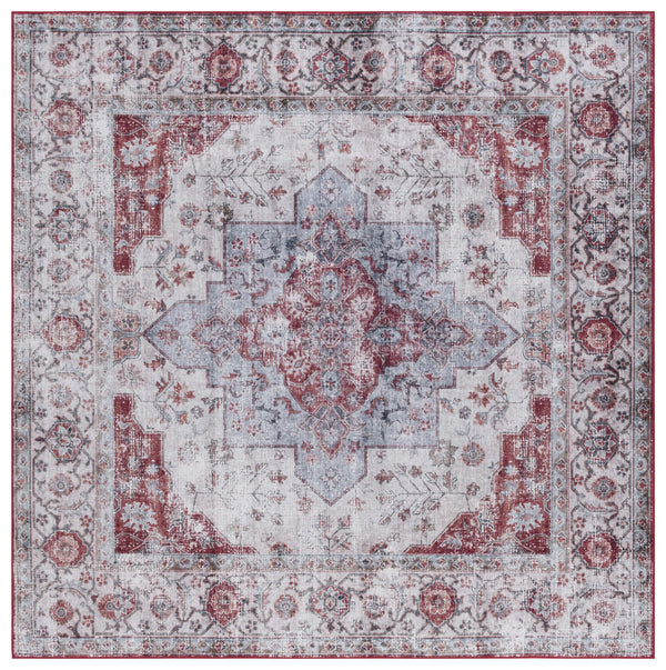 Safavieh Tucson Vintage Persian Area Rug - Elegant Power-loomed Design, Washable & Slip-resistant Safety Beige Green ,Rust Polyester Pile Tsn105c-3r