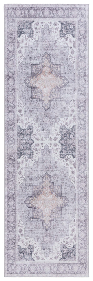 Safavieh Tucson Vintage Persian Area Rug - Elegant Power-loomed Design, Washable & Slip-resistant Safety Light Purple ,Sage Polyester Pile Tsn105w-24