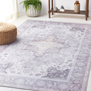 Safavieh Tucson Vintage Persian Area Rug - Elegant Power-loomed Design, Washable & Slip-resistant Safety Light Purple ,Sage Polyester Pile Tsn105w-24