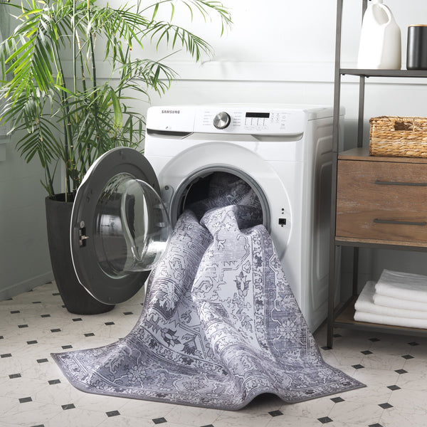 Safavieh Tucson Traditional Style Area Rug - Elegant Dark & Light Gray Design For Timeless Home Decor Dark Grey ,Light Grey Polyester Pile Tsn106f-5