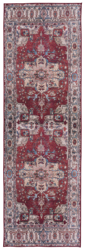 Safavieh Tucson Traditional Style Area Rug - Elegant Dark & Light Gray Design For Timeless Home Decor Red ,Beige Polyester Pile Tsn106q-216