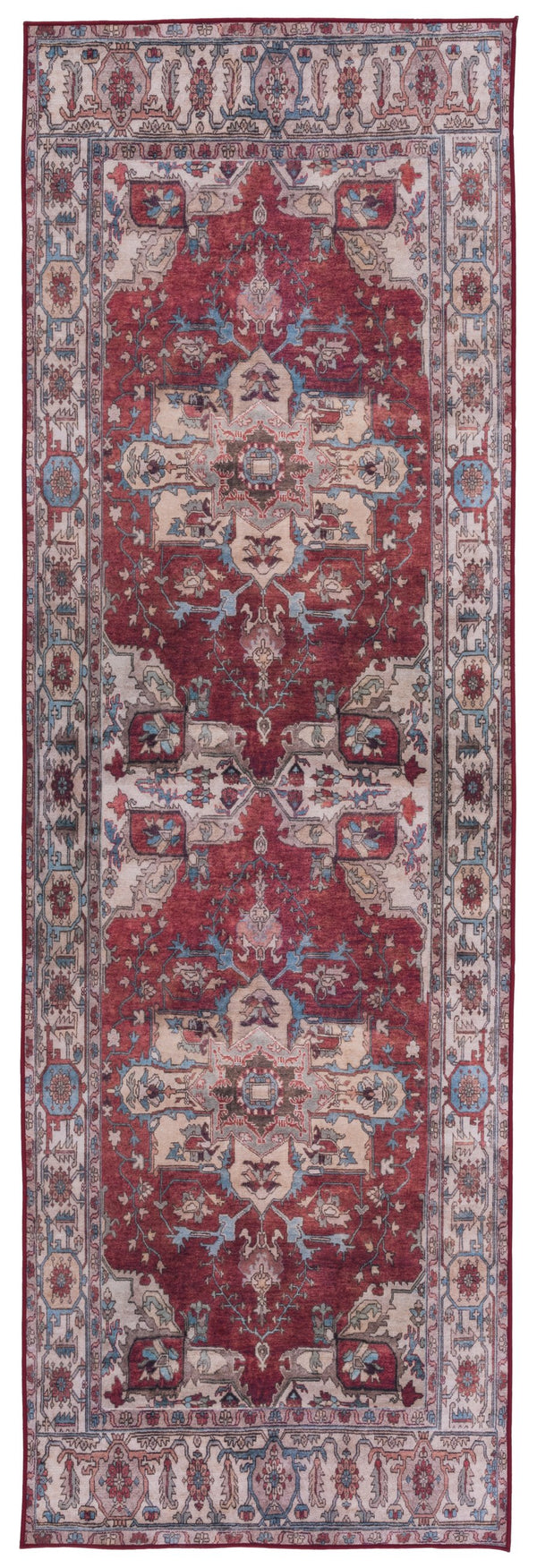 Safavieh Tucson Traditional Style Area Rug - Elegant Dark & Light Gray Design For Timeless Home Decor Red ,Beige Polyester Pile Tsn106q-216