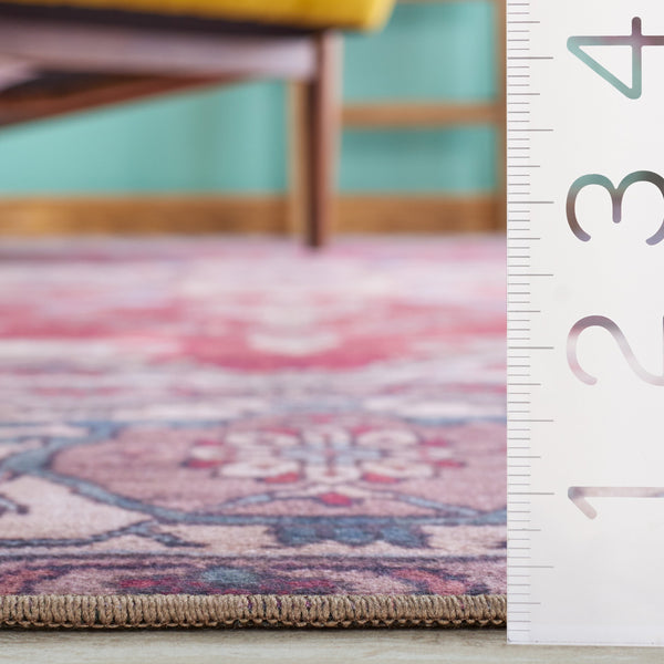 Safavieh Tucson Traditional Style Area Rug - Elegant Dark & Light Gray Design For Timeless Home Decor Red ,Beige Polyester Pile Tsn106q-216