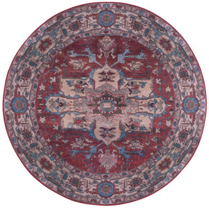 Safavieh Tucson Vintage Persian Area Rug, Timeless Traditional Design, Machine Washable & Slip-resistant Beauty Red ,Beige Polyester Pile Tsn106q-222
