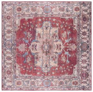 Safavieh Tucson Traditional Style Area Rug - Elegant Dark & Light Gray Design For Timeless Home Decor Red ,Beige Polyester Pile Tsn106q-216
