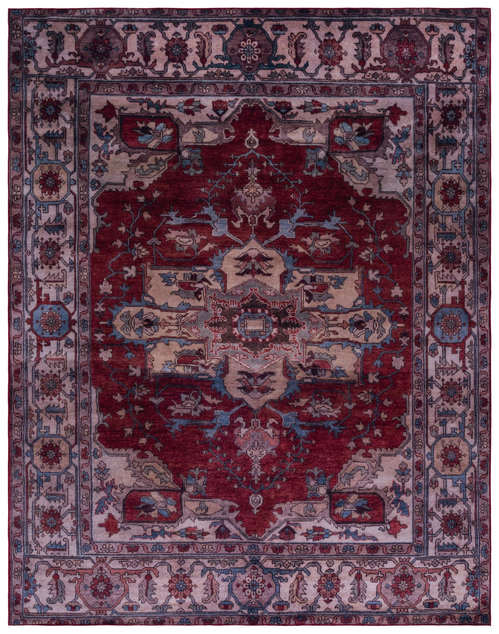 Safavieh Tucson Traditional Style Area Rug - Elegant Dark & Light Gray Design For Timeless Home Decor Red ,Beige Polyester Pile Tsn106q-216