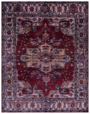 Safavieh Tucson Traditional Style Area Rug - Elegant Dark & Light Gray Design For Timeless Home Decor Red ,Beige Polyester Pile Tsn106q-216