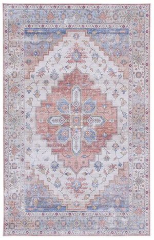 Safavieh Tucson Vintage Persian 109b Area Rug – Machine Washable, Slip Resistant, Durable, Stylish Design Beige ,Blue Polyester Pile Tsn109b-218