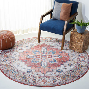 Safavieh Tucson Vintage Persian 109b Area Rug – Machine Washable, Slip Resistant, Durable, Stylish Design Beige ,Blue Polyester Pile Tsn109b-218