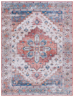 Safavieh Tucson Vintage Persian 109b Area Rug – Machine Washable, Slip Resistant, Durable, Stylish Design Beige ,Blue Polyester Pile Tsn109b-218