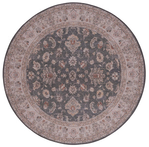 Safavieh Tucson Stylish Machine Washable Rug – Slip Resistant, Durable Polyester Pile For Modern Spaces Dark Grey ,Beige Polyester Pile Tsn111g-24