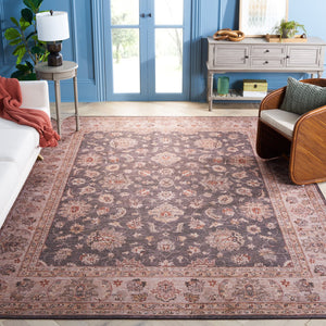 Safavieh Tucson Stylish Machine Washable Rug – Slip Resistant, Durable Polyester Pile For Modern Spaces Dark Grey ,Beige Polyester Pile Tsn111g-24