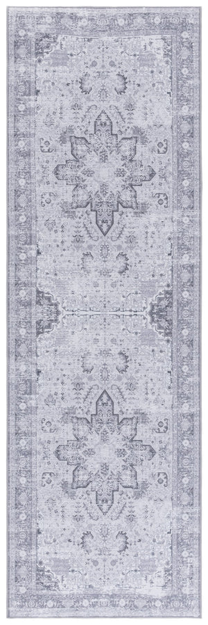 Safavieh Tucson Elegant Traditional Area Rug - Timeless Design, Durable Polyester, Washable & Slip-resistant Dark Grey ,Grey Polyester Pile Tsn113f-6