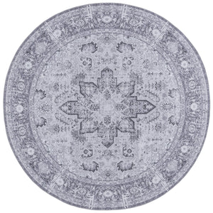 Safavieh Tucson Elegant Traditional Area Rug - Timeless Design, Durable Polyester, Washable & Slip-resistant Dark Grey ,Grey Polyester Pile Tsn113f-6