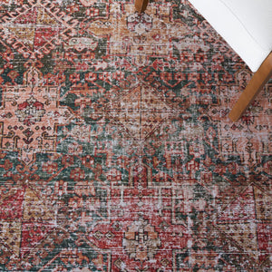 Safavieh Tucson Vintage Persian Area Rug - Elegant, Machine Washable, Slip Resistant Design For Any Space Ivory ,Green Polyester Pile Tsn114a-68