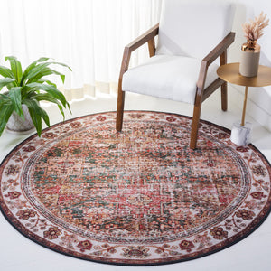 Safavieh Tucson Vintage Persian Area Rug - Elegant, Machine Washable, Slip Resistant Design For Any Space Ivory ,Green Polyester Pile Tsn114a-68