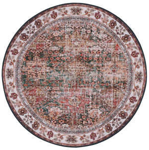 Safavieh Tucson Vintage Persian Area Rug - Elegant, Machine Washable, Slip Resistant Design For Any Space Ivory ,Green Polyester Pile Tsn114a-68