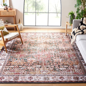 Safavieh Tucson Vintage Persian Area Rug - Elegant, Machine Washable, Slip Resistant Design For Any Space Ivory ,Green Polyester Pile Tsn114a-68