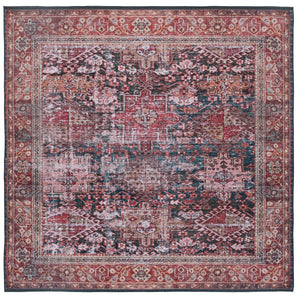 Safavieh Tucson Vintage Persian Area Rug - Elegant, Machine Washable, Slip Resistant Design For Any Space Rust ,Green Polyester Pile Tsn114p-68