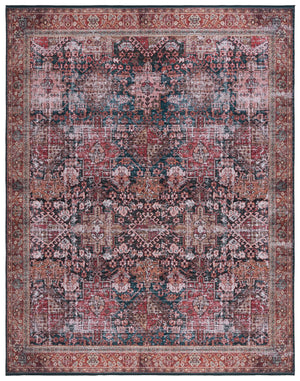 Safavieh Tucson Vintage Persian Area Rug - Elegant, Machine Washable, Slip Resistant Design For Any Space Rust ,Green Polyester Pile Tsn114p-68