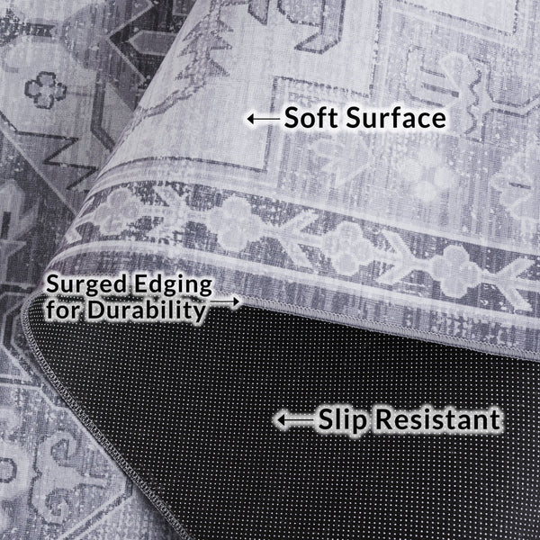 Safavieh Tucson 116f Gray / Light Gray - Luxurious Polyester Pile Rug For Cozy And Stylish Home Décor Grey ,Light Grey Polyester Pile Tsn116f-9