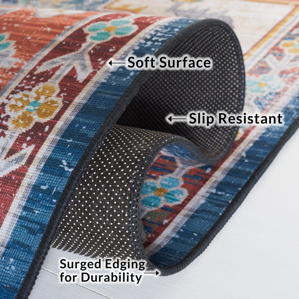 Safavieh Tucson 116f Gray / Light Gray - Luxurious Polyester Pile Rug For Cozy And Stylish Home Décor Blue ,Rust Polyester Pile Tsn116m-24