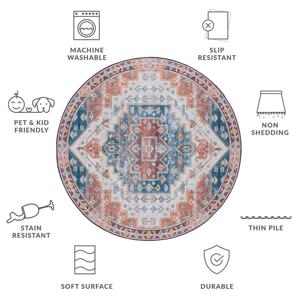 Safavieh Tucson 116f Gray / Light Gray - Luxurious Polyester Pile Rug For Cozy And Stylish Home Décor Blue ,Rust Polyester Pile Tsn116m-24