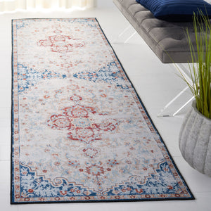 Safavieh Tucson Vintage Persian Rug - Stylish, Machine Washable & Slip Resistant For Effortless Elegance Beige ,Rust Polyester Pile Tsn117b-8r