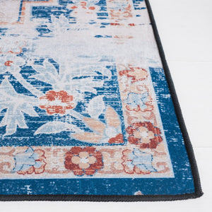 Safavieh Tucson Vintage Persian Rug - Stylish, Machine Washable & Slip Resistant For Effortless Elegance Beige ,Rust Polyester Pile Tsn117b-8r