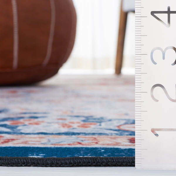 Safavieh Tucson Vintage Persian Rug - Stylish, Machine Washable & Slip Resistant For Effortless Elegance Beige ,Rust Polyester Pile Tsn117b-8r