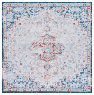 Safavieh Tucson Vintage Persian Rug - Stylish, Machine Washable & Slip Resistant For Effortless Elegance Beige ,Rust Polyester Pile Tsn117b-8r