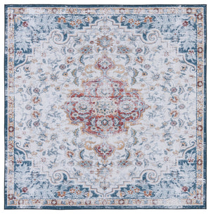 Safavieh Tucson Vintage Persian Rug - Stylish, Machine Washable & Slip Resistant For Effortless Elegance Grey ,Rust Polyester Pile Tsn117f-212
