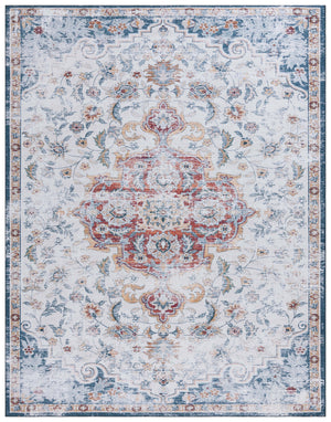 Safavieh Tucson Vintage Persian Rug - Stylish, Machine Washable & Slip Resistant For Effortless Elegance Grey ,Rust Polyester Pile Tsn117f-212