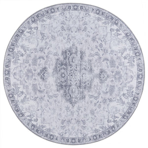 Safavieh Tucson Vintage Persian Rug - Stylish, Machine Washable & Slip Resistant For Effortless Elegance Light Grey ,Grey Polyester Pile Tsn117g-8