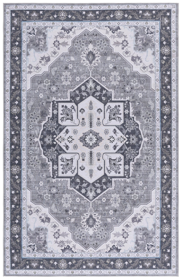 Safavieh Tucson Traditional Oval Area Rug – Elegant Design, Machine Washable, Slip Resistant For Any Room Olive ,Ivory Polyester Pile Tsn118x-5