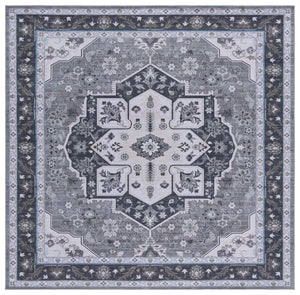 Safavieh Tucson Traditional Oval Area Rug – Elegant Design, Machine Washable, Slip Resistant For Any Room Olive ,Ivory Polyester Pile Tsn118x-6sq