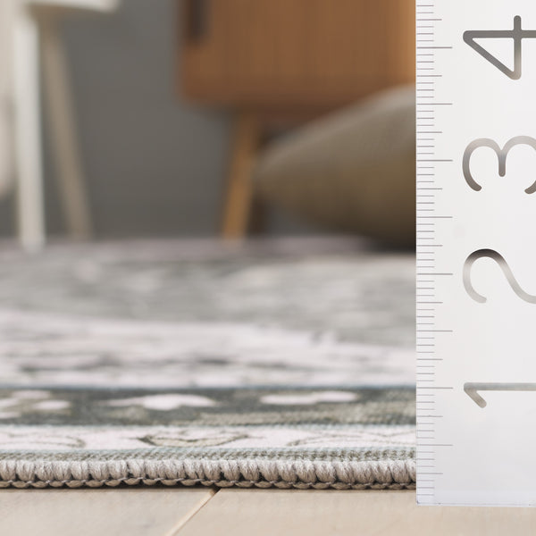 Safavieh Tucson Traditional Oval Area Rug – Elegant Design, Machine Washable, Slip Resistant For Any Room Green ,Light Green Polyester Pile Tsn118y-5