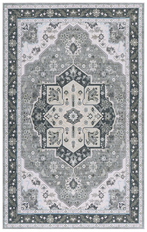 Safavieh Tucson Traditional Oval Area Rug – Elegant Design, Machine Washable, Slip Resistant For Any Room Green ,Light Green Polyester Pile Tsn118y-5