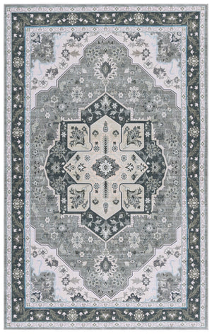 Safavieh Tucson Exquisite Round Area Rug - Elegant Design, Machine Washable, Slip Resistant & Durable Comfort Green ,Light Green Polyester Pile Tsn118y-8