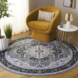 Safavieh Tucson Traditional Oval Area Rug – Elegant Design, Machine Washable, Slip Resistant For Any Room Green ,Light Green Polyester Pile Tsn118y-6r