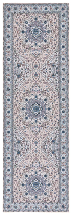 Safavieh Tucson Traditional Area Rug - Elegant Floral Design, Machine Washable, Slip Resistant, Durable Comfort Beige ,Green Polyester Pile Tsn123b-26