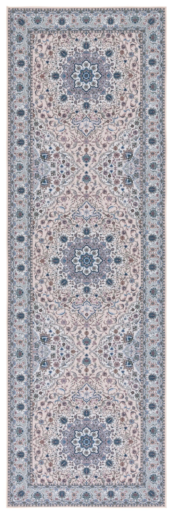 Safavieh Tucson Traditional Area Rug - Elegant Floral Design, Machine Washable, Slip Resistant, Durable Comfort Beige ,Green Polyester Pile Tsn123b-26