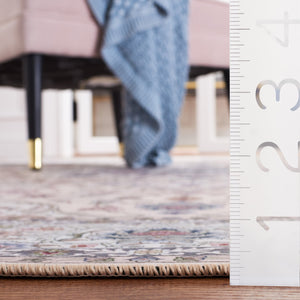 Safavieh Tucson Traditional Area Rug - Elegant Floral Design, Machine Washable, Slip Resistant, Durable Comfort Beige ,Green Polyester Pile Tsn123b-26