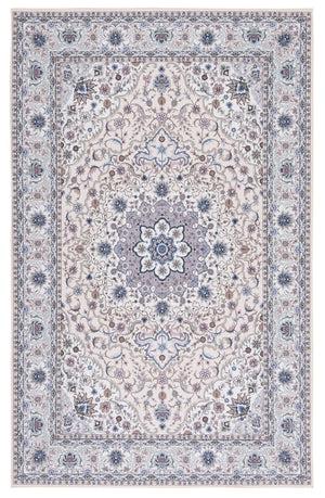 Safavieh Tucson Traditional Area Rug - Elegant Floral Design, Machine Washable, Slip Resistant, Durable Comfort Beige ,Green Polyester Pile Tsn123b-26