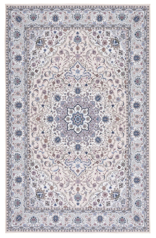 Safavieh Tucson Traditional Area Rug - Elegant Floral Design, Machine Washable, Slip Resistant, Durable Comfort Beige ,Green Polyester Pile Tsn123b-26