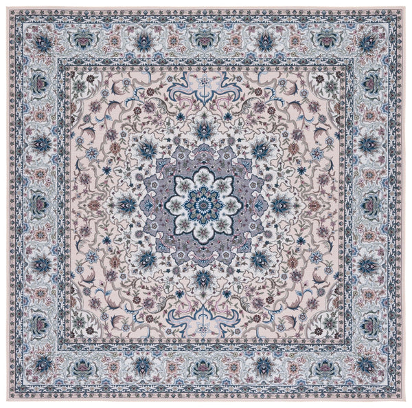 Safavieh Tucson Traditional Area Rug - Elegant Floral Design, Machine Washable, Slip Resistant, Durable Comfort Beige ,Green Polyester Pile Tsn123b-26