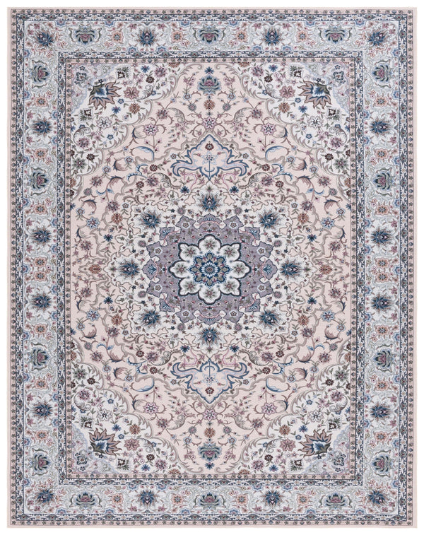 Safavieh Tucson Traditional Area Rug - Elegant Floral Design, Machine Washable, Slip Resistant, Durable Comfort Beige ,Green Polyester Pile Tsn123b-26
