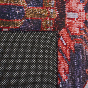 Safavieh Tucson 127 M/W S/R Power Loomed Traditional Rug Navy / Rust 8' x 8' Square